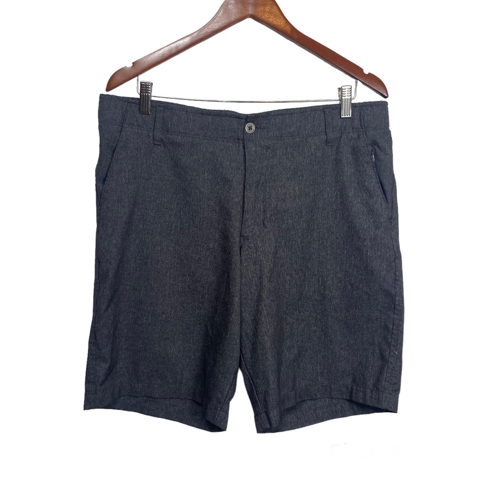 Swiss Tech Men's Flat Front Performance Shorts Heathered Gray